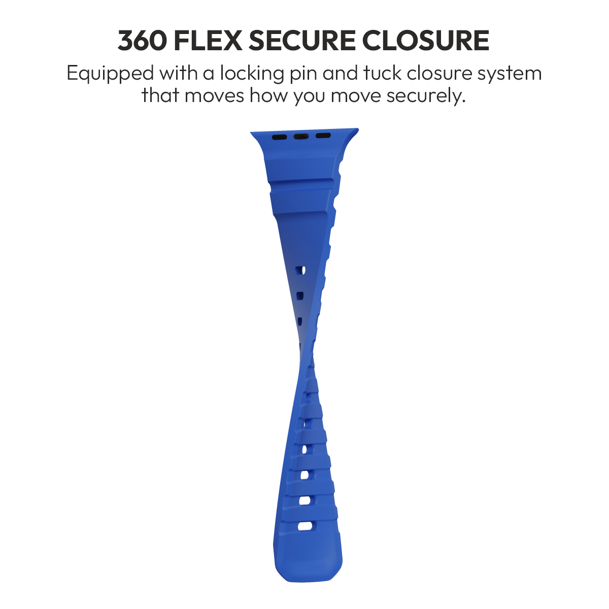 Flex Cobalt tuck-lock pin closure