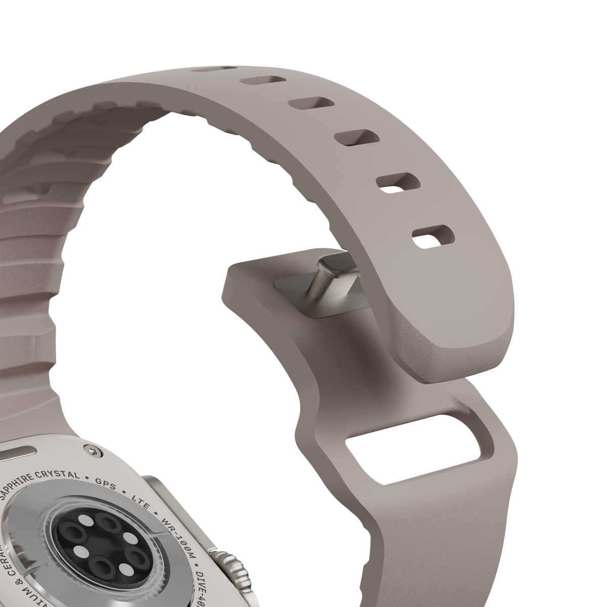 Back view of Flex Sand with tuck-lock pin